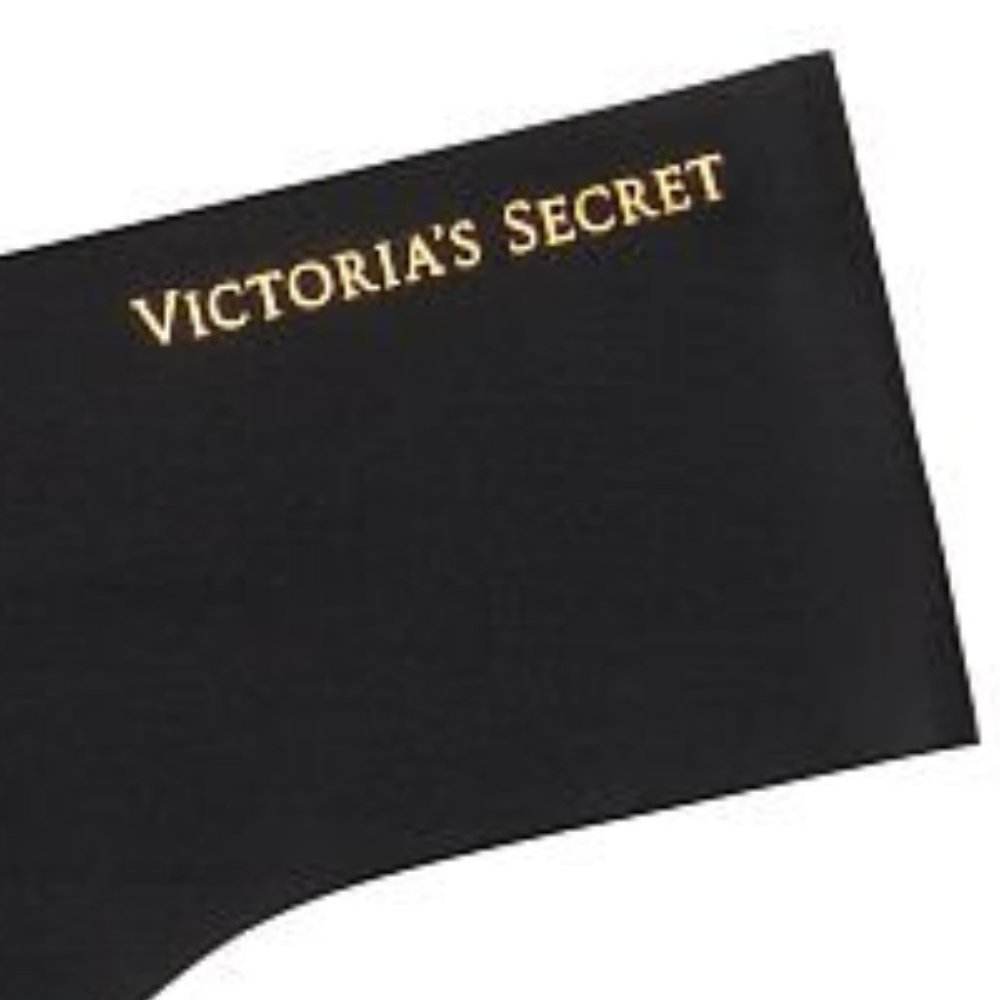 VS XXL SEXY ILLUSIONS BY VICTORIA'S SECRET No-Show Thong Panty Black Classic NWT - Picture 11 of 12